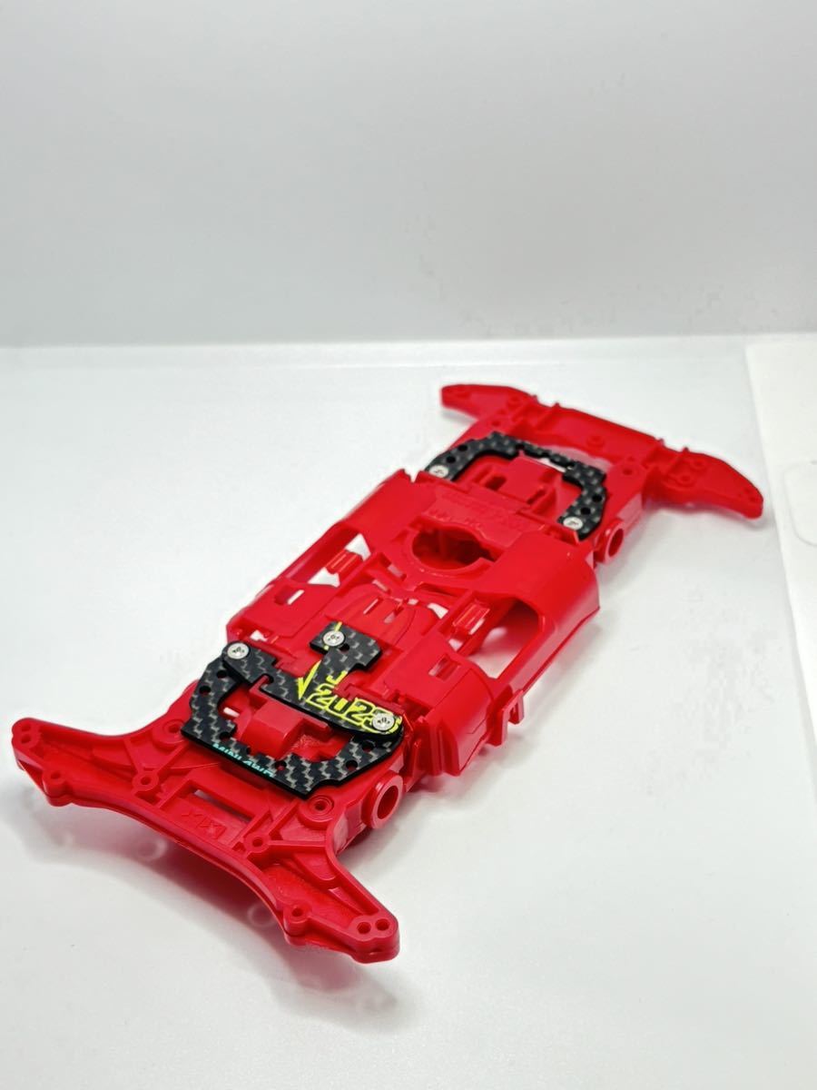 ミニ四駆 MSフレキ 3点どめ仕様 軽量強化レッドシャーシ｜Yahoo!フリマ