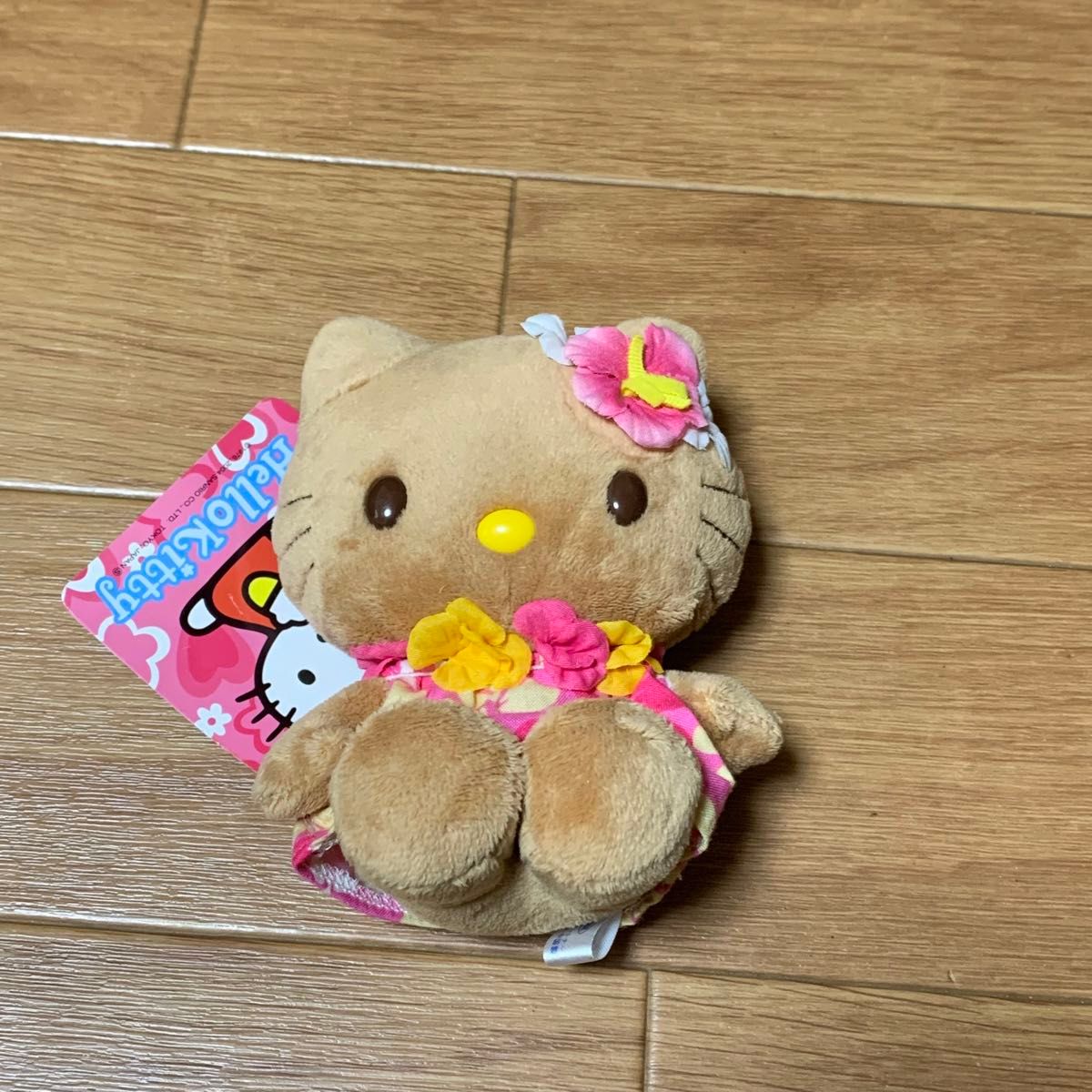 2004年 サンリオ 日焼けキティ ぬいぐるみ ハイビスカスキティ｜Yahoo