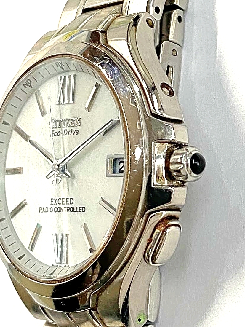 CITIZEN シチズン EXCEED エクシード エコドライブ 電波 時計 シェル