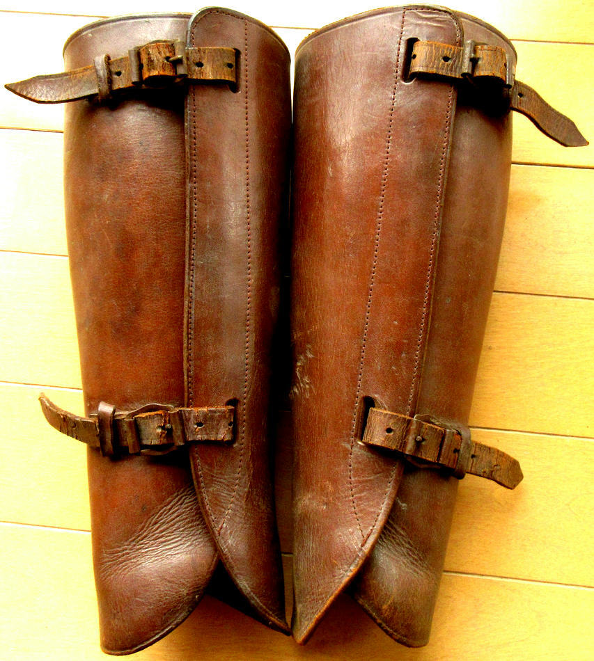 Yahoo!オークション - 旧日本軍 陸軍将校用 革脚絆 ゲートル