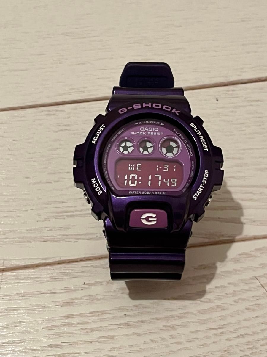 美品電池交換済 G-SHOCK DW6900CC クレイジーカラー 紫 パープル 楽天