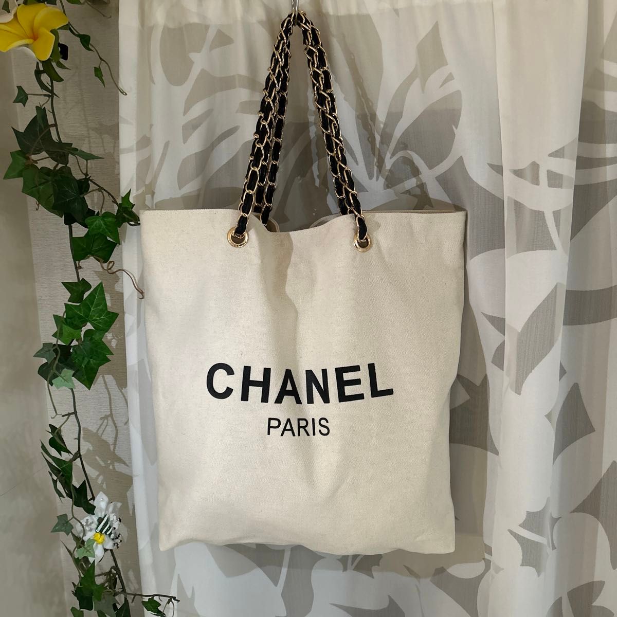 新品未使用 シャネルノベルティ 非売品 チェーン付き 2way トート