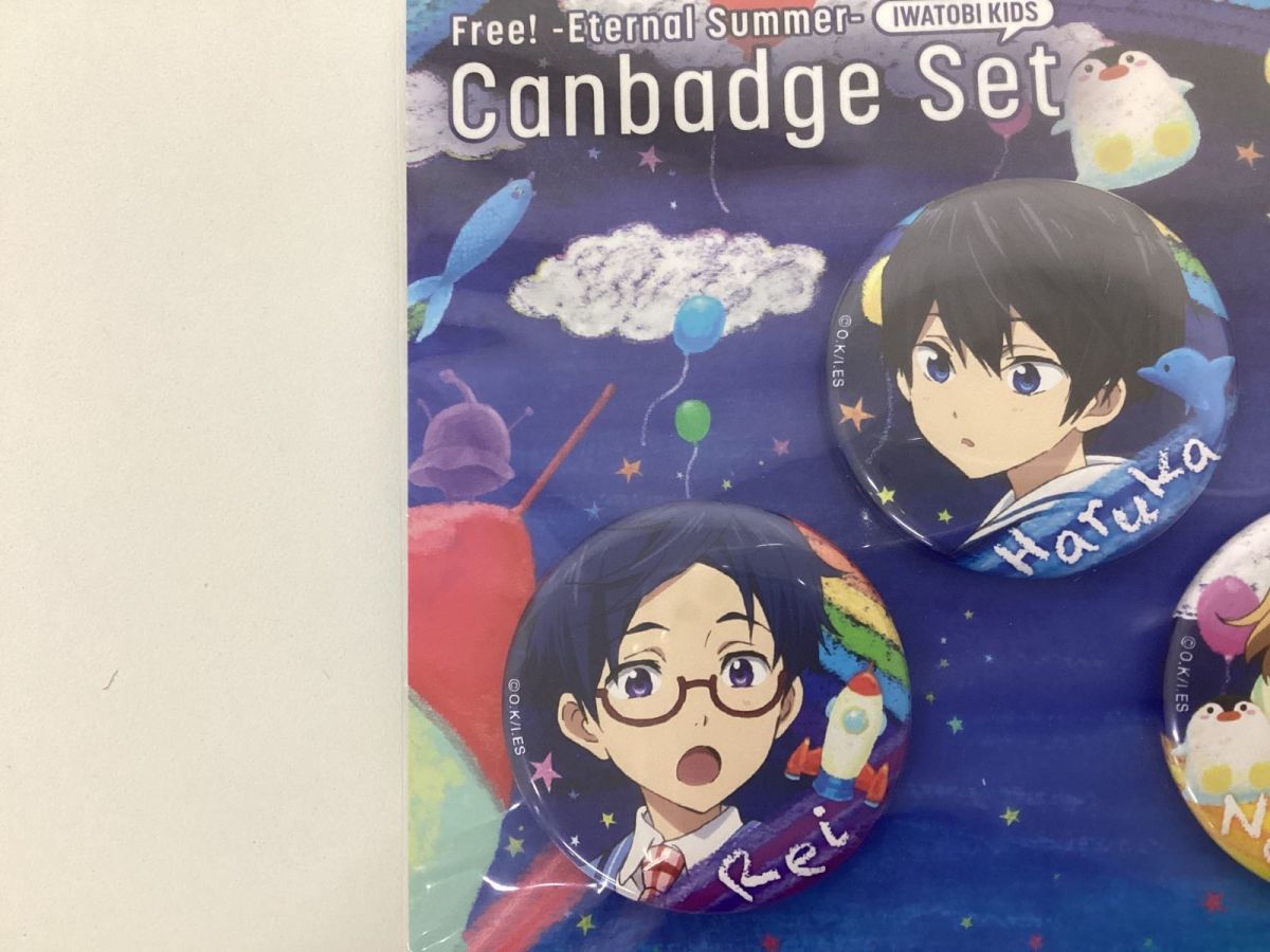 Free! FS 前編 缶バッジ 七瀬遙 15個 橘真琴、竜ヶ崎怜、葉月渚 1点