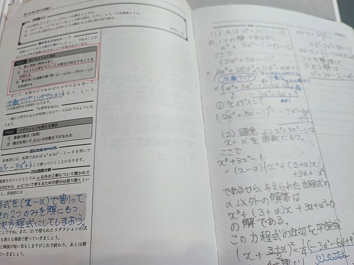 鉄緑会 大野先生 高2数学実戦講座Ⅰ/Ⅱ 講義プリント集 フルセット
