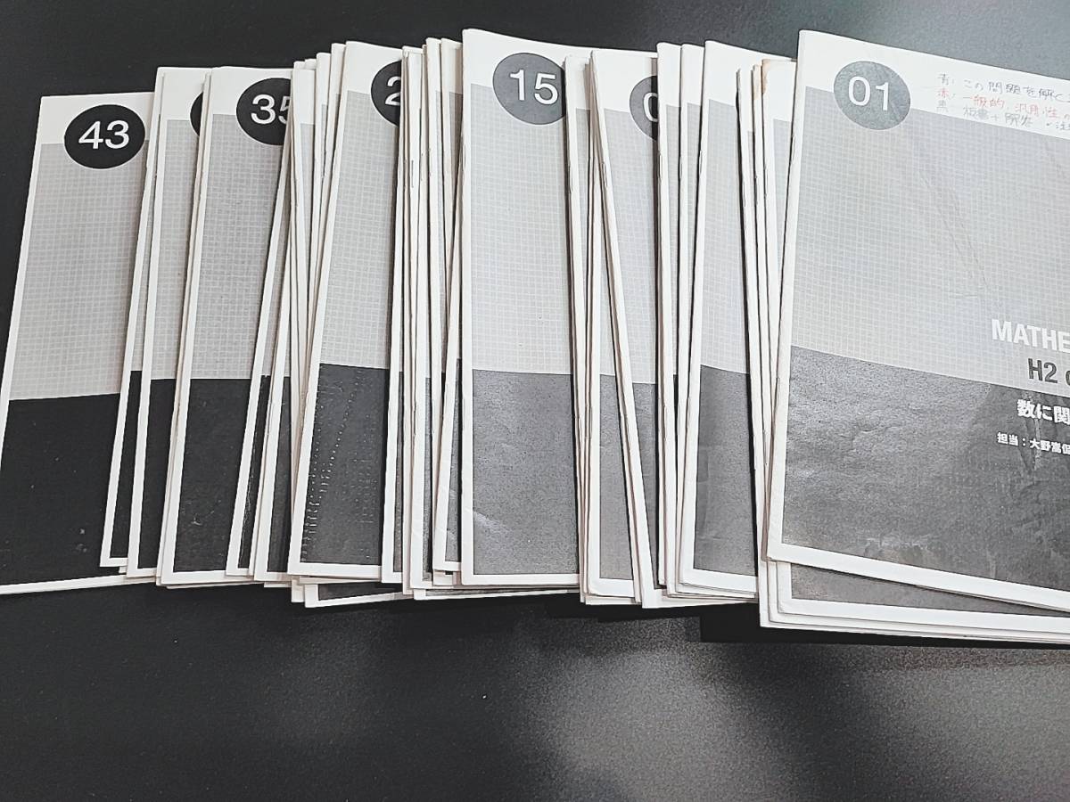 鉄緑会 大野先生 高2数学実戦講座Ⅰ/Ⅱ 講義プリント集 フルセット