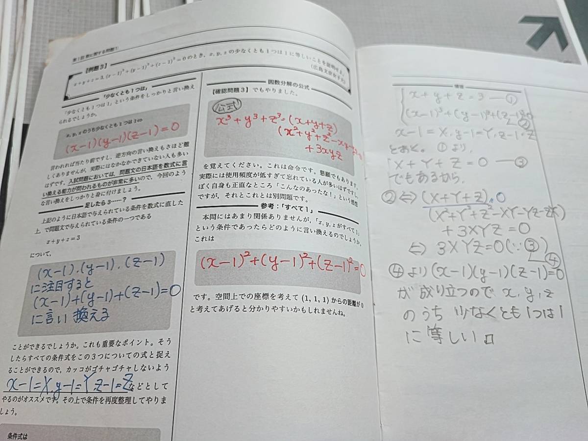 鉄緑会 大野先生 高2数学実戦講座Ⅰ/Ⅱ 講義プリント集 フルセット