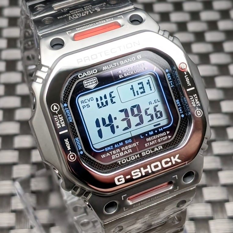 G-SHOCK GW-M5610 [GMW-B5000TVA MOD] シルバー カスタム｜Yahoo
