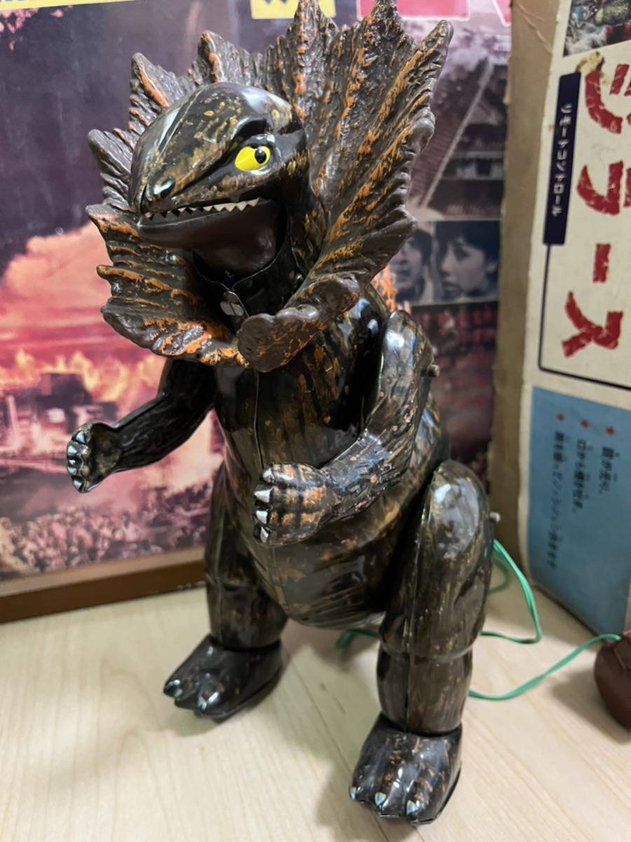 Yahoo!オークション - えりまき怪獣ジラース 完動 ブリキ ブルマァク