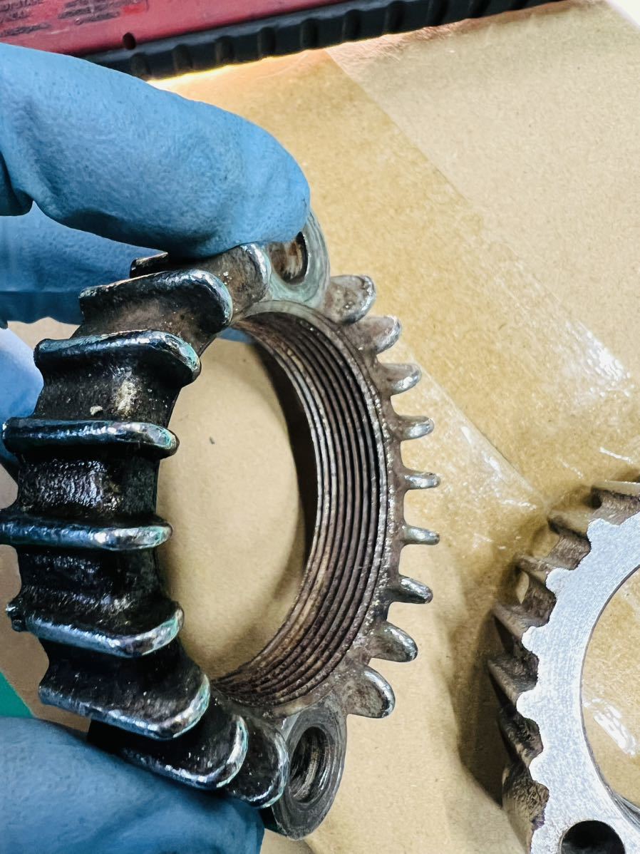 GT380 純正 マフラーフランジ チャンバーフランジ スズキ純正 後期