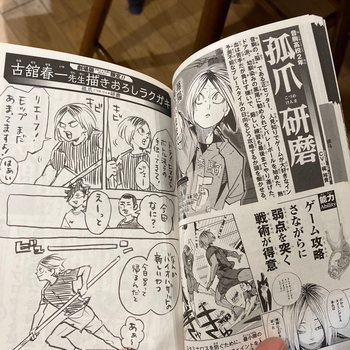 ハイキュー 音駒番外編 入場者プレゼント 非売品 33 5巻 古舘春一 ゴミ