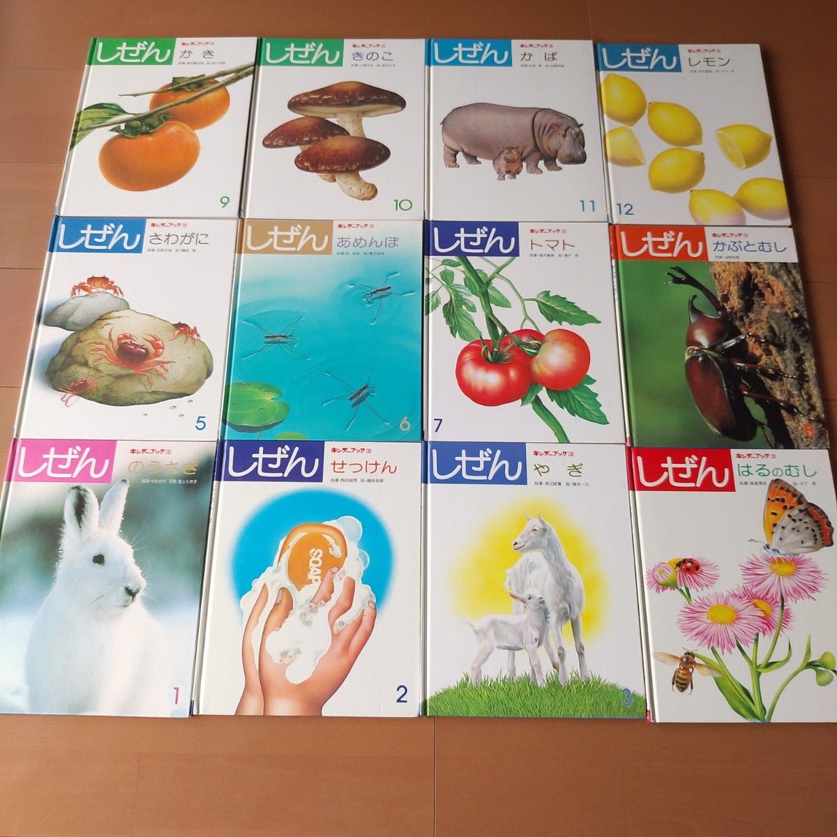 キンダーブック 絵本【しぜん】12冊全巻セット 昭和時代のレトロ品