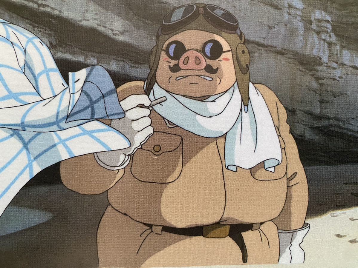 激レア】紅の豚 セル画 切抜きC 2枚セット 宮崎駿 イメージボード ラフ