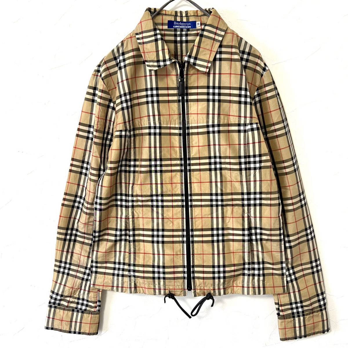 Burberry バーバリー ノバチェック柄 ナイロンジャケット レディース M