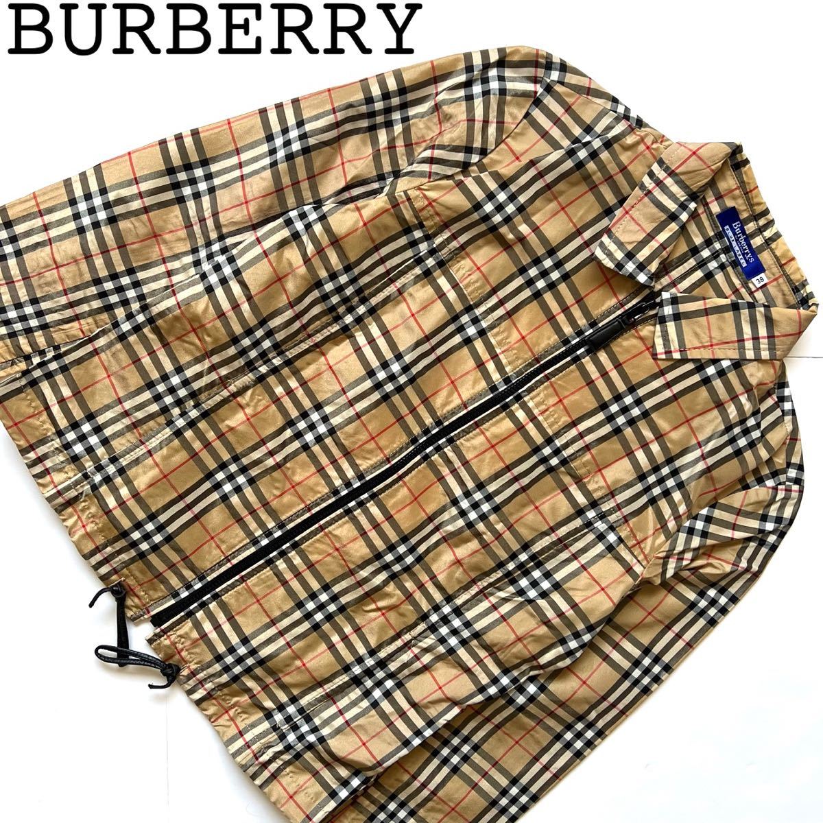 Burberry バーバリー ノバチェック柄 ナイロンジャケット レディース M