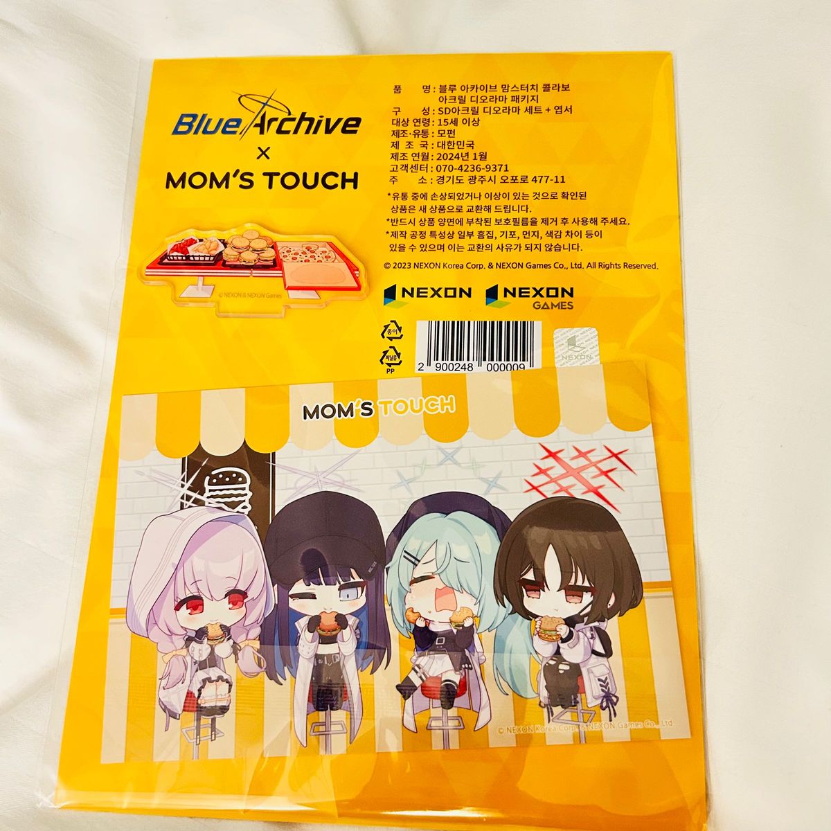 韓国限定 ブルアカ マムズタッチコラボアクリルジオラマパッケージ