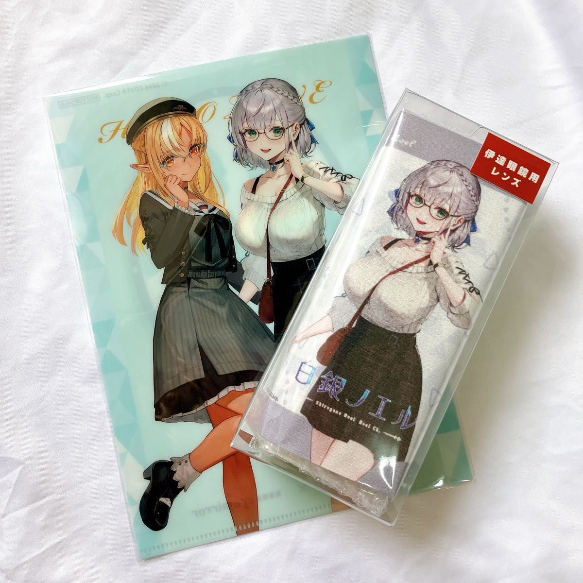 執事眼鏡 ホロライブ コラボ 白銀ノエル メガネ hololive 特典クリア