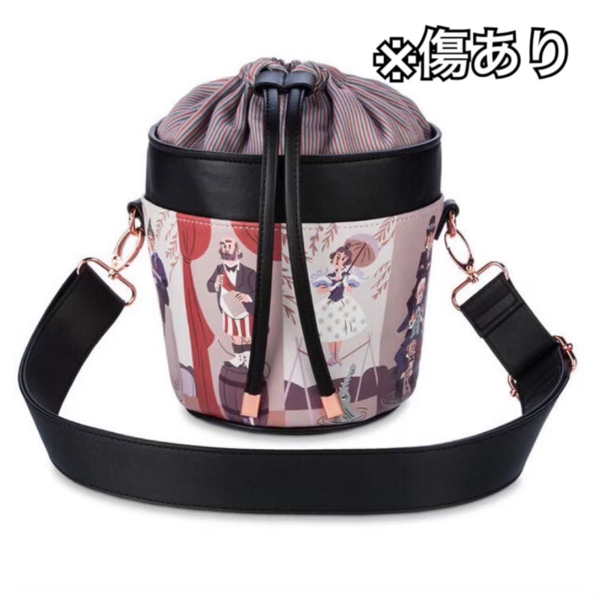 傷あり 伸びる部屋 ホーンテッドマンション ショルダーバッグ バケツ