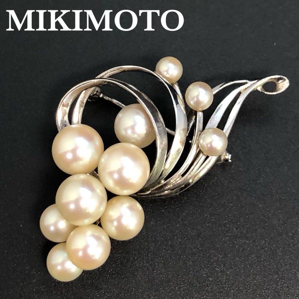 Yahoo!オークション - MIKIMOTO ミキモト パール ブローチ シルバー S