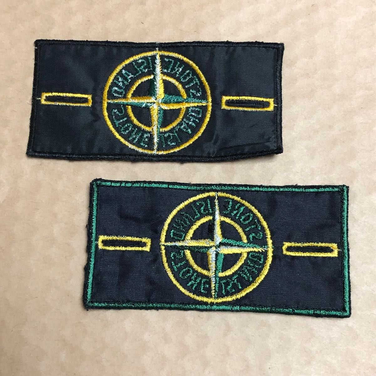 STONE ISLAND ストーンアイランド ワッペン 2枚 ブラック グリーン