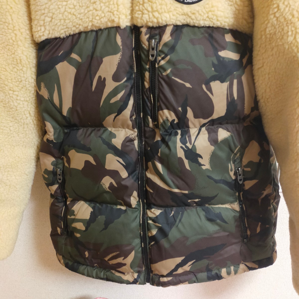 POLO Ralph Lauren ポロ ラルフローレン ボアフリース 切替 ダウン