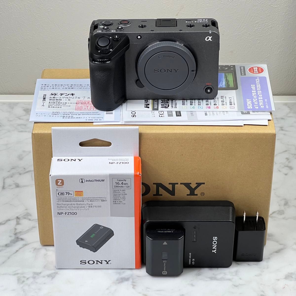 SONY FX30 新品同様・保証残あり・予備バッテリー・充電器｜Yahoo