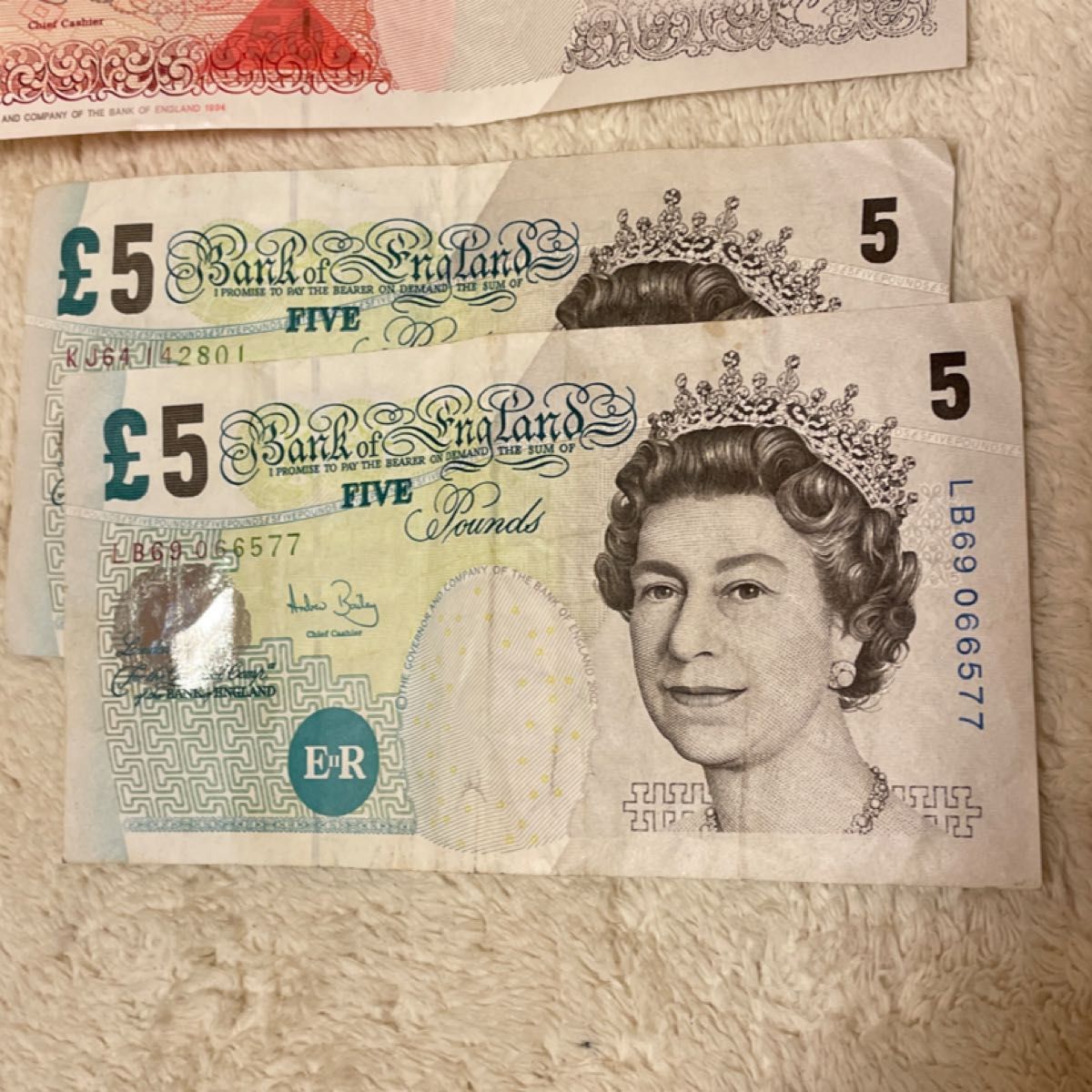 イギリス 旧紙幣 合計390ポンド 50ポンド紙幣 5枚 20ポンド紙幣 6枚 10