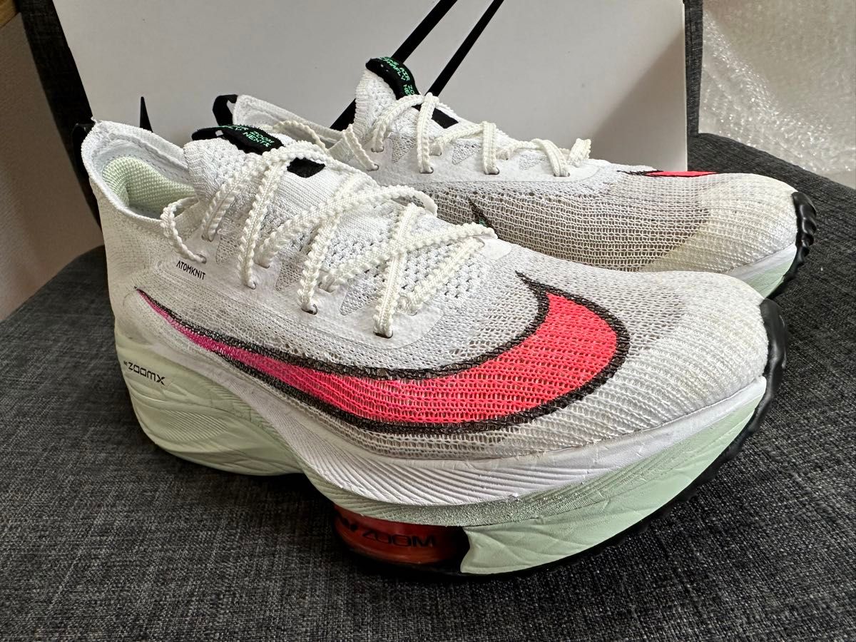 Nike Air Zoom Alphafly1 初代ホワイト/ピンク/グリーン Nike Air Zoom