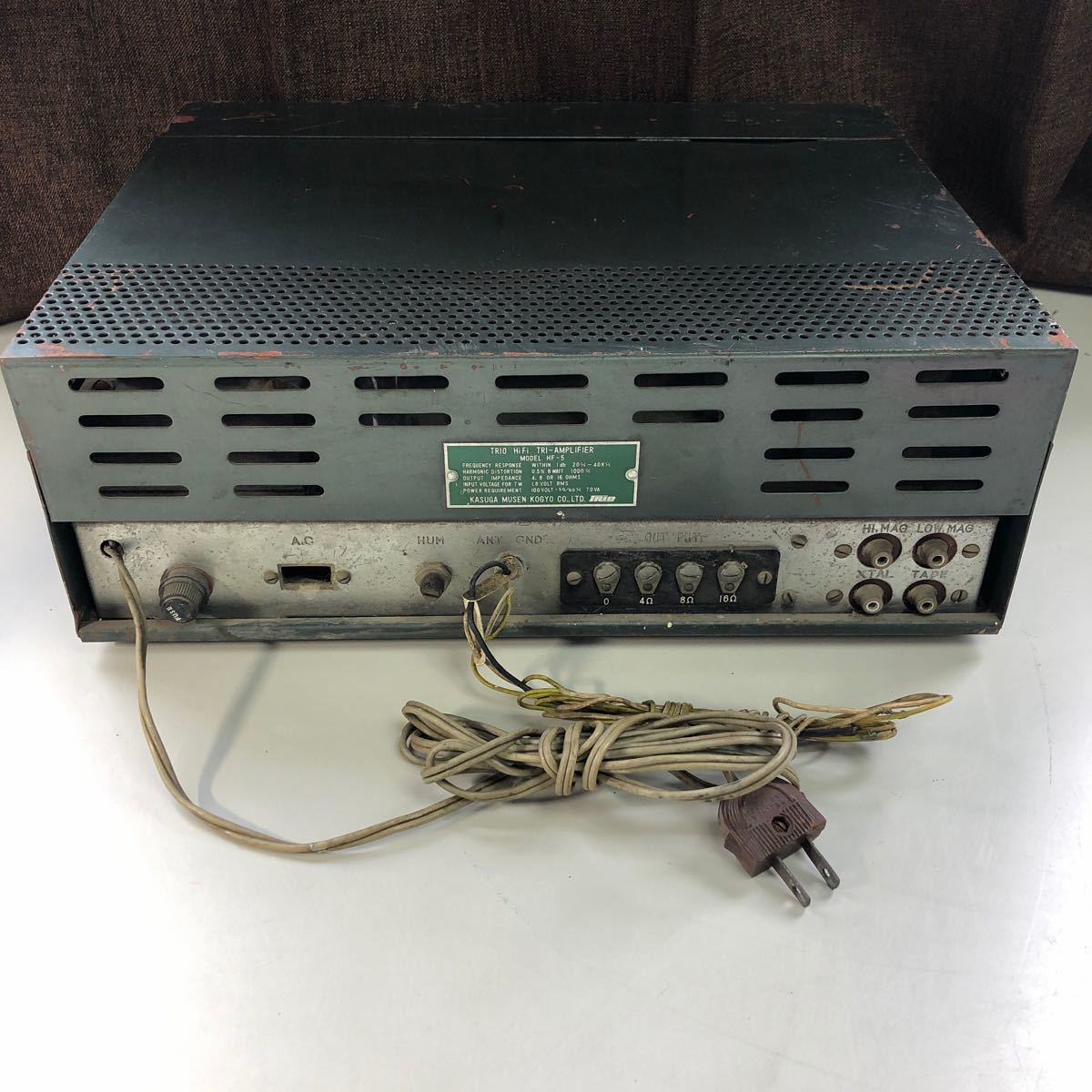 Yahoo!オークション - 真空管ラジオ TRIO トリオ HF-5PM HiFi TRI-AMPL