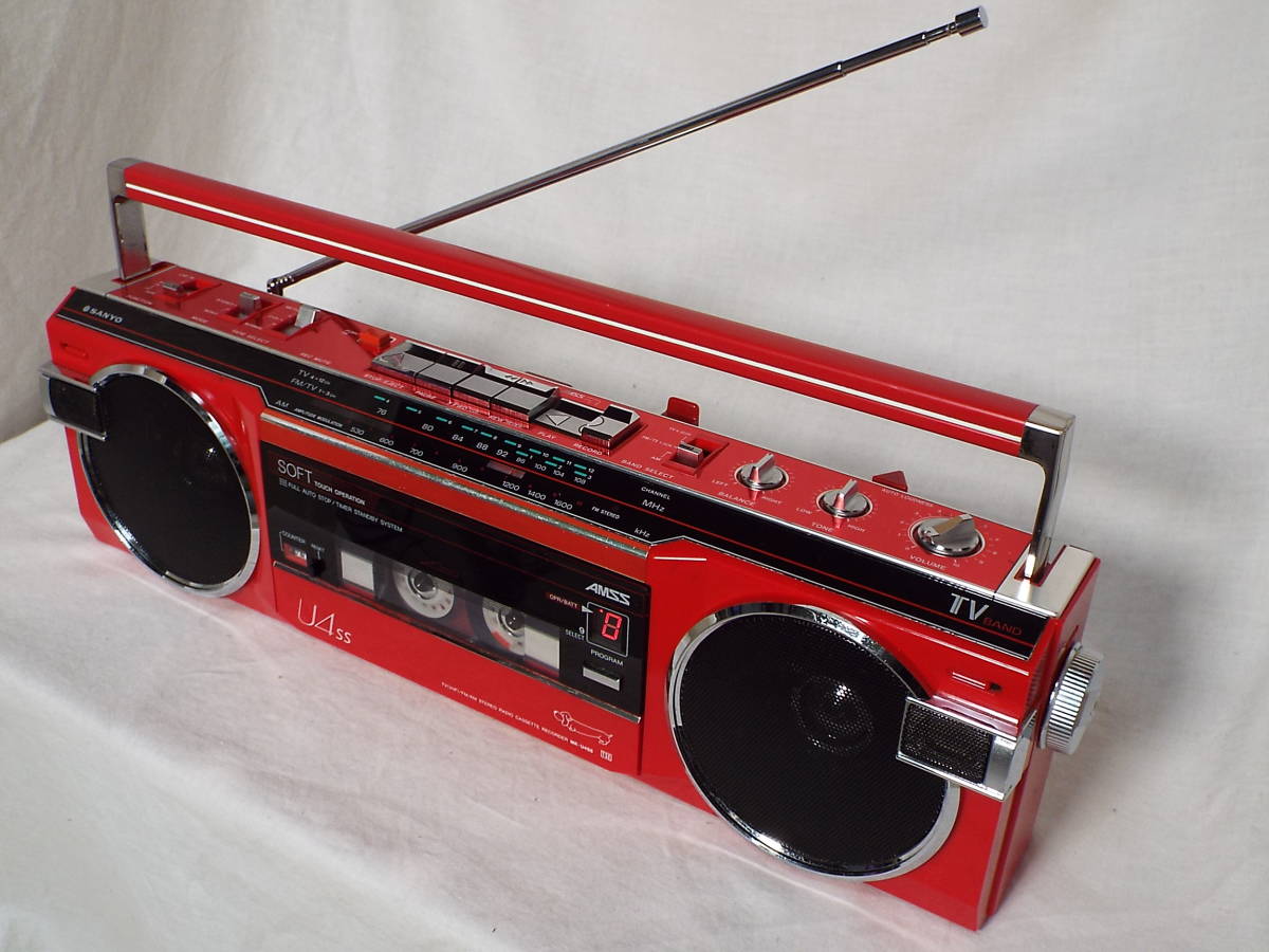 Yahoo!オークション - SANYO サンヨー MR-U4SS ラジオカセットプレー
