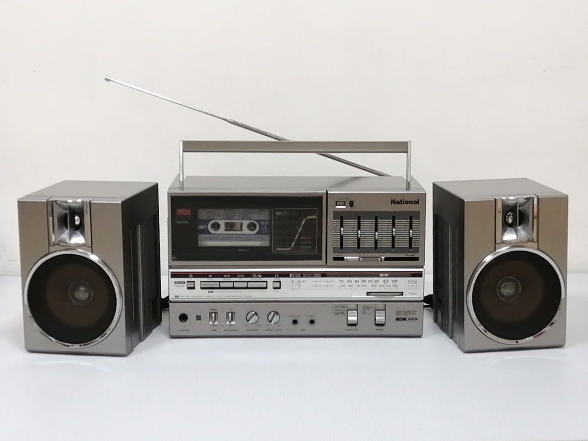 美品 ナショナル RX-C45 ラジカセ セパレート式 動作確認済み 昭和