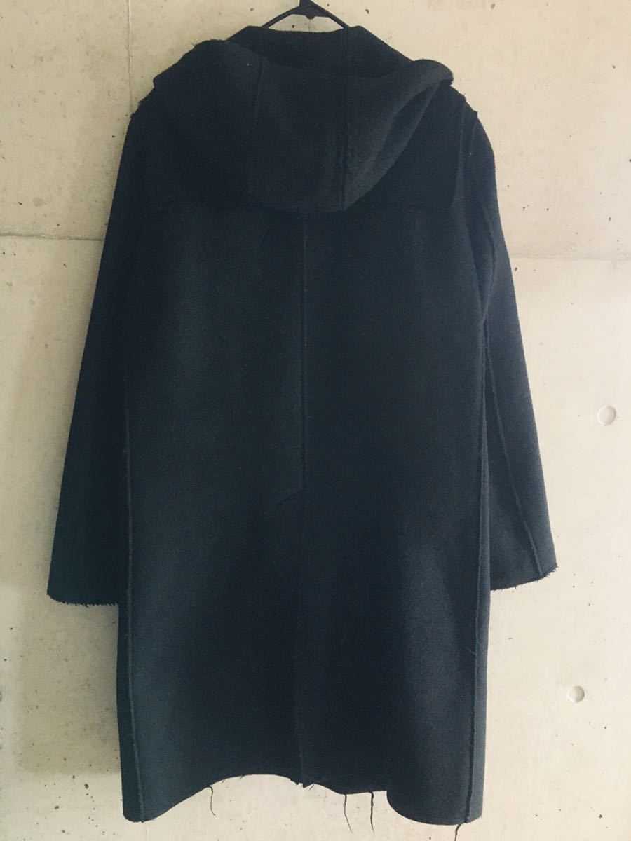 アンダーカバー フード ロング ダッフルコート ウール ブラック 付属品