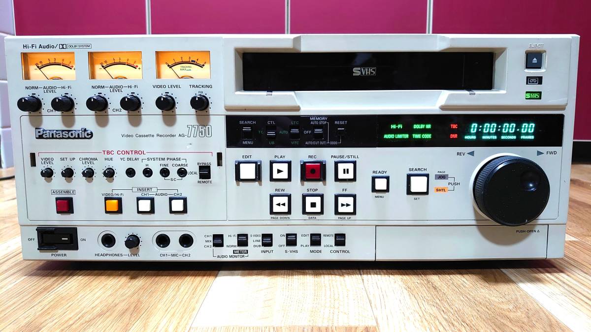 Yahoo!オークション - PANASONIC S-VHS ビデオレコーダー AG-7750中古