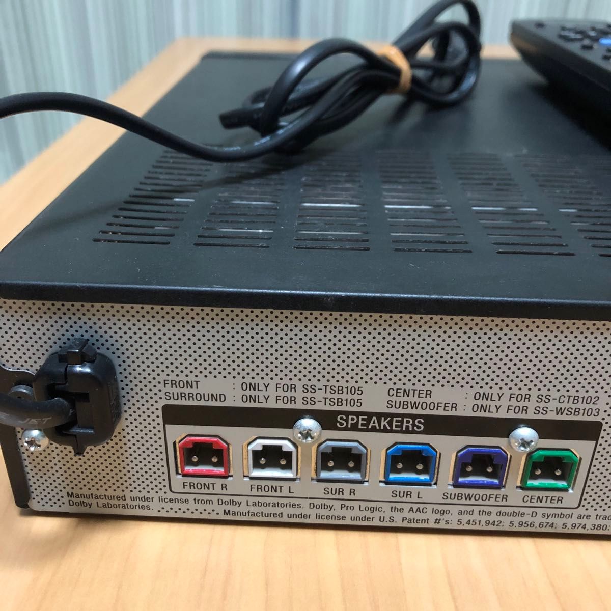 SONY STR-KS380 ホームシアター用アンプ HDMI入力リモコン付き 動作品