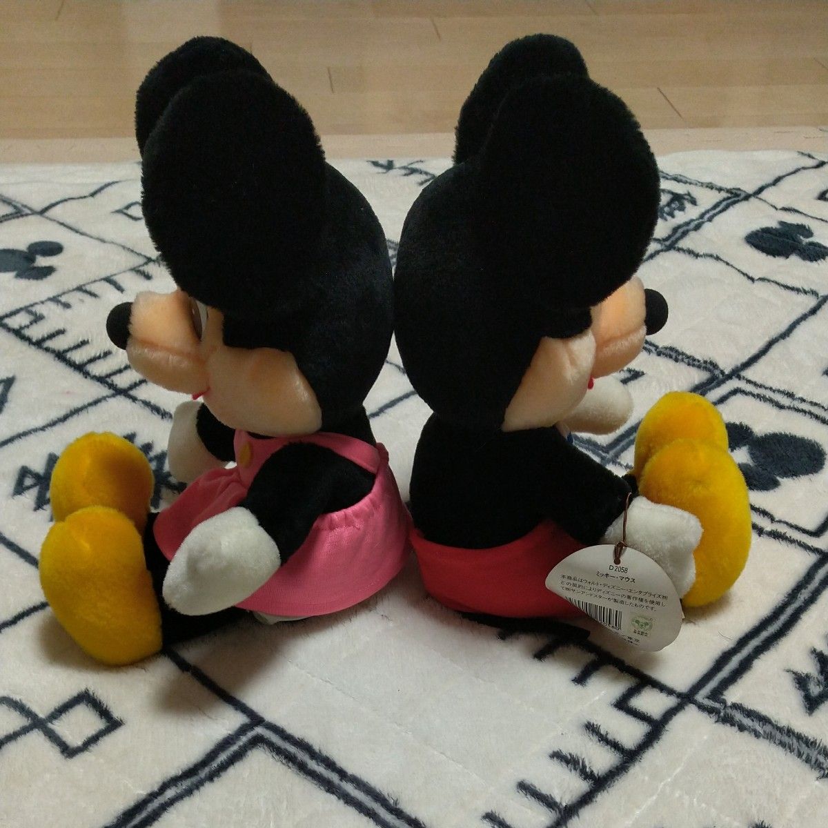 サンアンドスター製 ミッキーマウス ミニーマウス ぬいぐるみ レア
