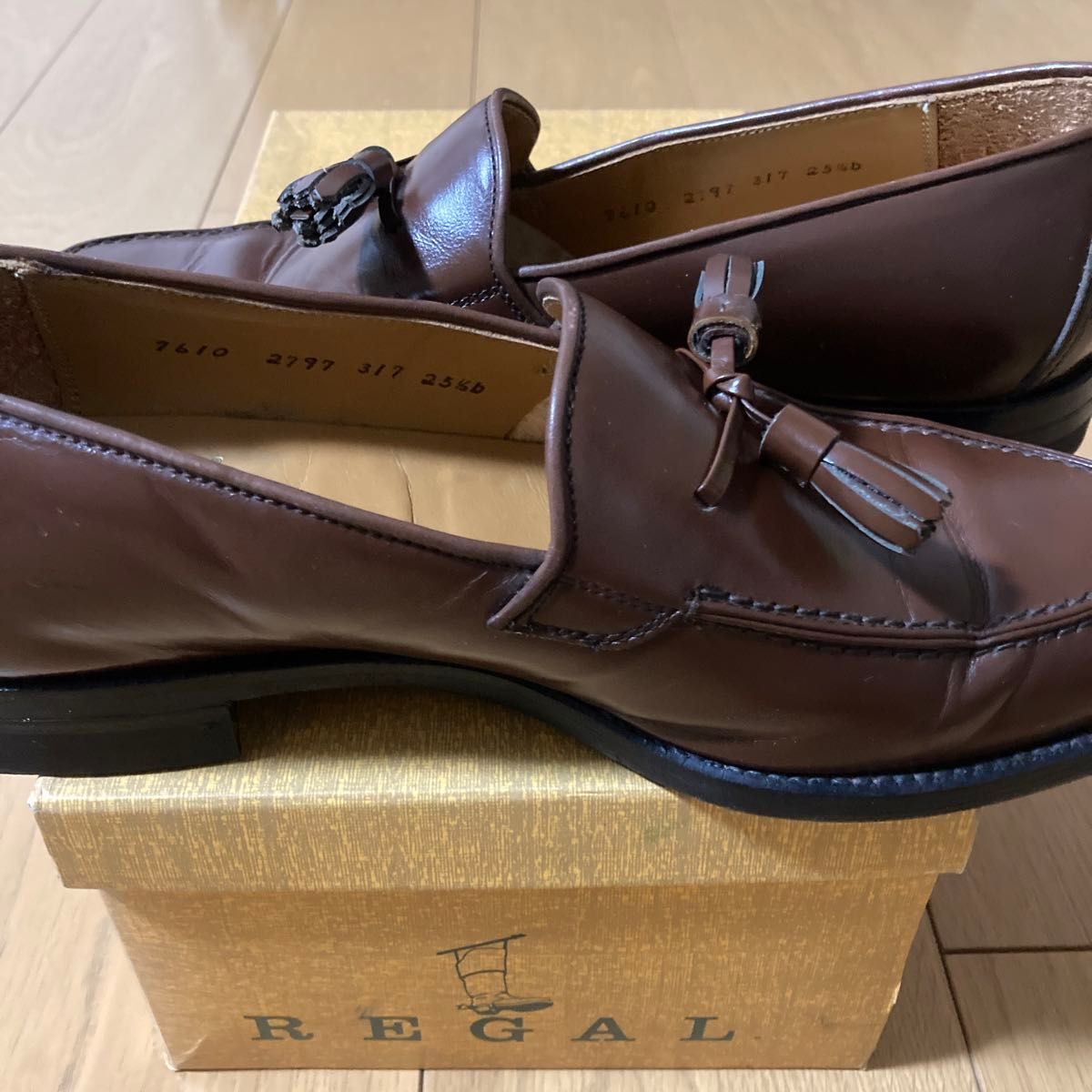 REGAL(リーガル) タッセルローファー ブラウン サイズ25 5EE｜Yahoo