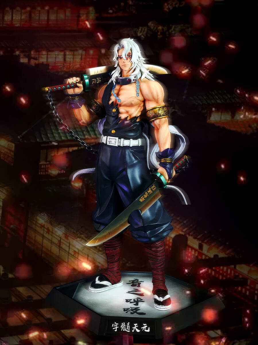 鬼滅の刃 音柱 宇髄天元 完全塗装済みガレージキットフィギュア 高さ