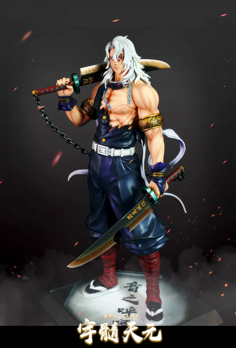 鬼滅の刃 音柱 宇髄天元 完全塗装済みガレージキットフィギュア 高さ