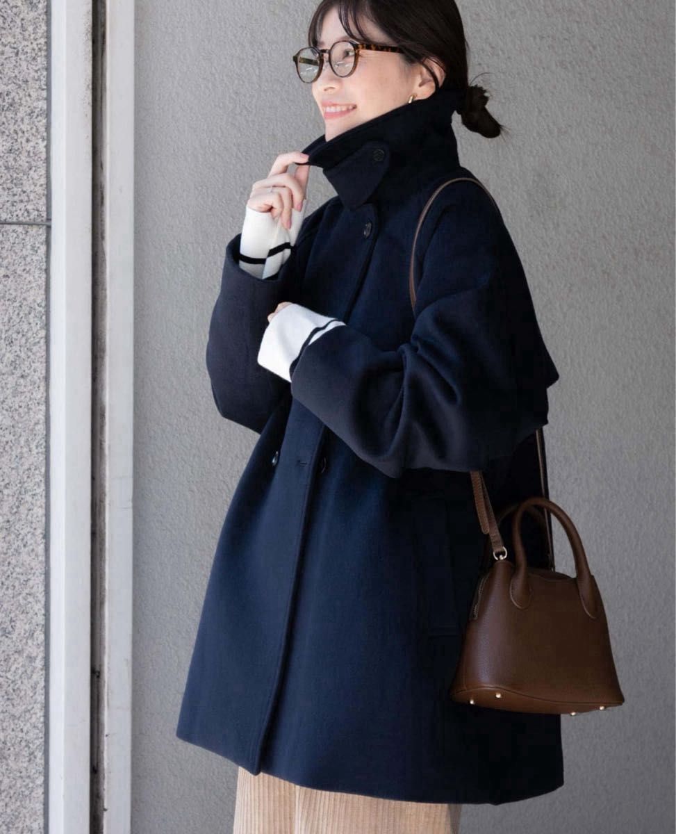 URBAN RESEARCH DOORS『URTECH』ミドル丈コートNAVY 新品タグ付 2023AW