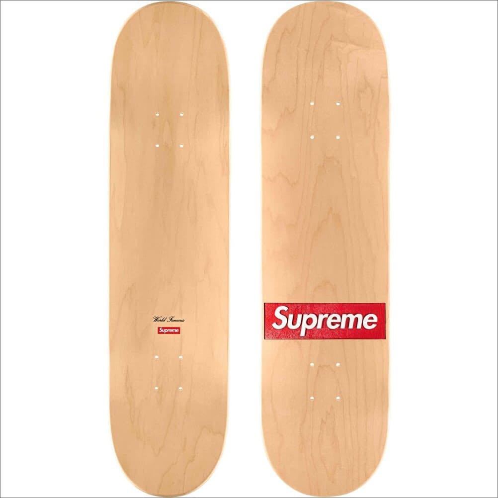 送料無料 Supreme Routed Box Logo Skateboard Natural 24SS