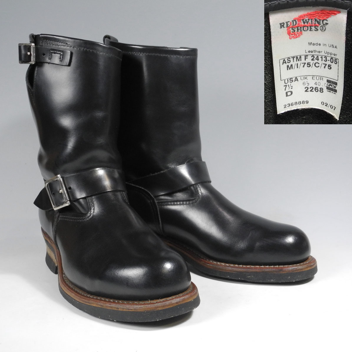 Yahoo!オークション - 廃盤レア ASTM初期 レッドウィング2268エンジニ