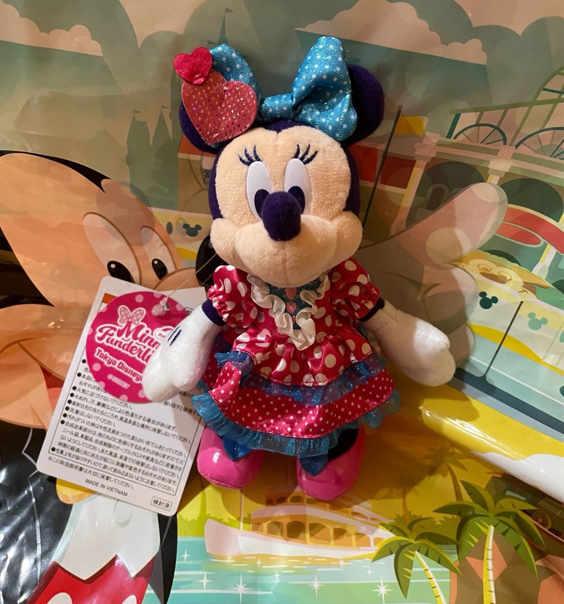 おひとつ〜OK ミニー ぬいぐるみバッジ おひとつ〜OK ミニー