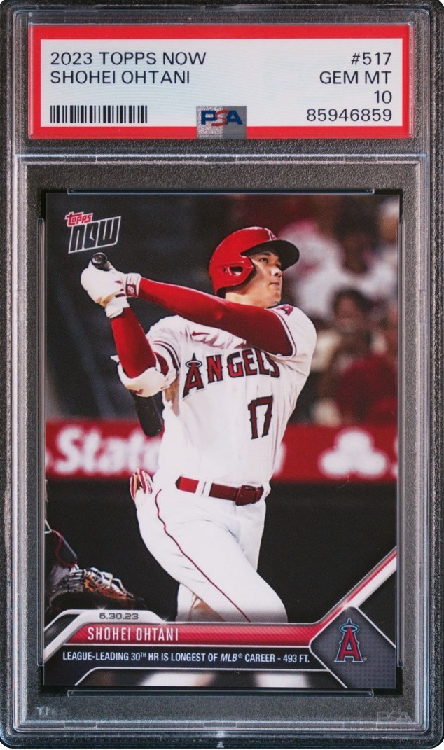 Yahoo!オークション - 1円出品 PSA10 Topps Now トップスナウ 大谷翔平
