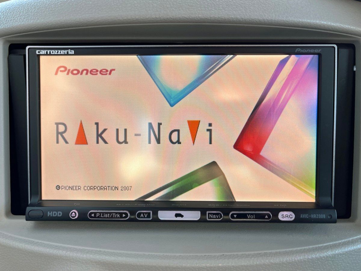 Pioneer carrozzeria HDD 楽ナビ AVIC-HRZ008 2007年地図 DVD ワンセグ