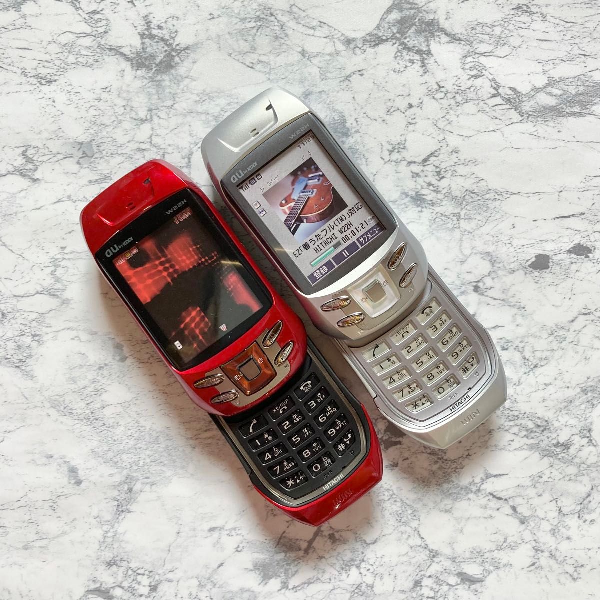 非売品】au 携帯電話 ガラケー モックアップ 平成 レトロ 撮影小物