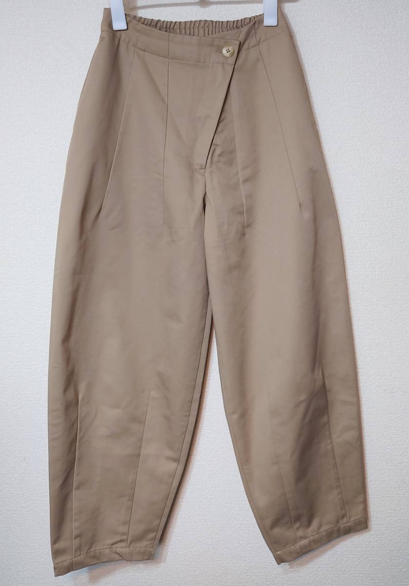 美品 Nala cocoon chino pants ナラ コクーン チノパンツ ベージュ M
