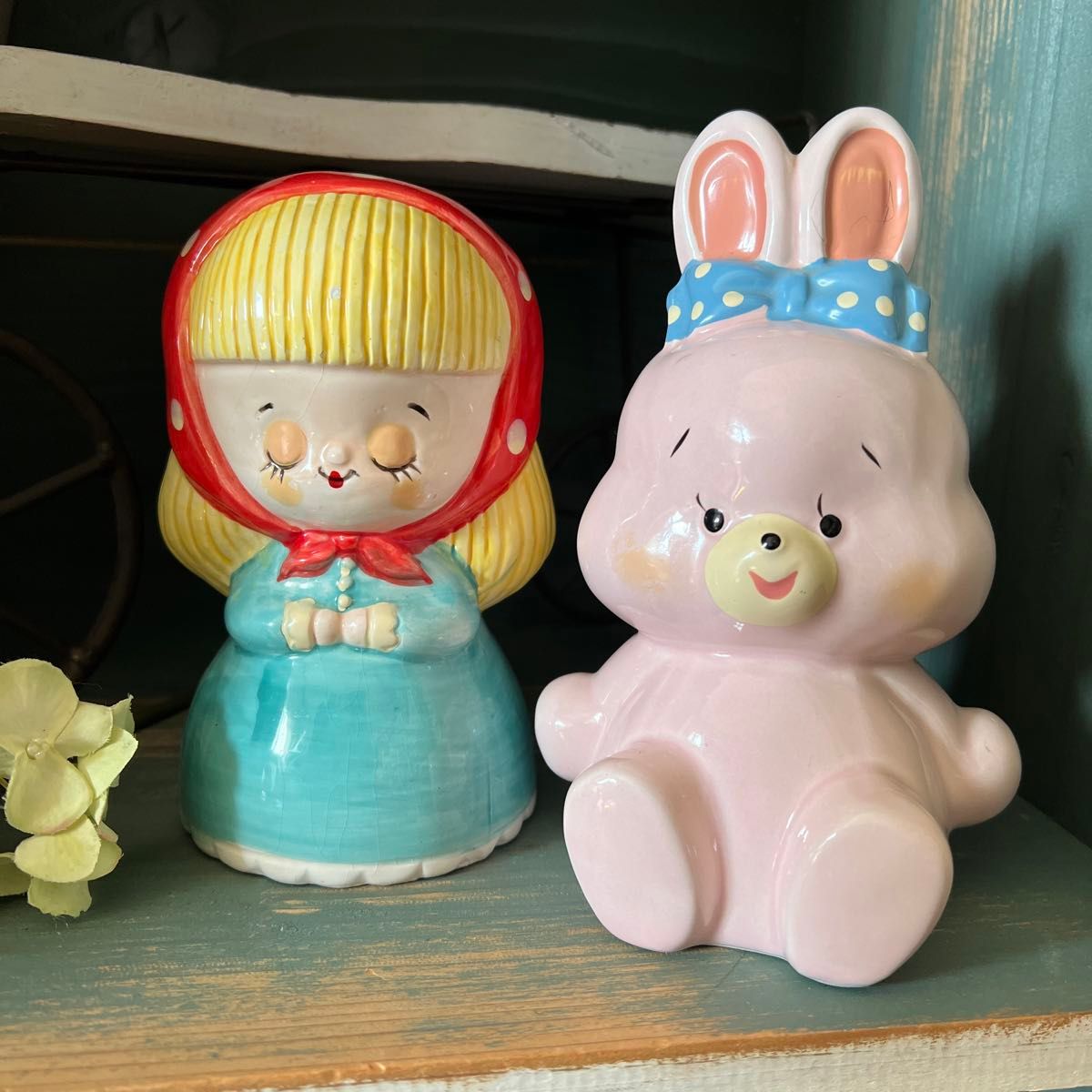swimmer スイマー 貯金箱 陶器 女の子 うさぎ セット｜Yahoo!フリマ