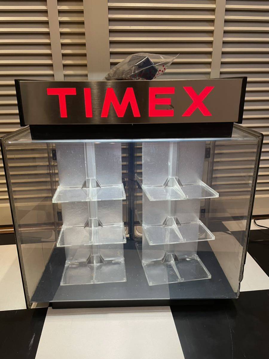 TIMEX ショーケース 店舗 什器 備品 ビンテージ タイメックス 回転