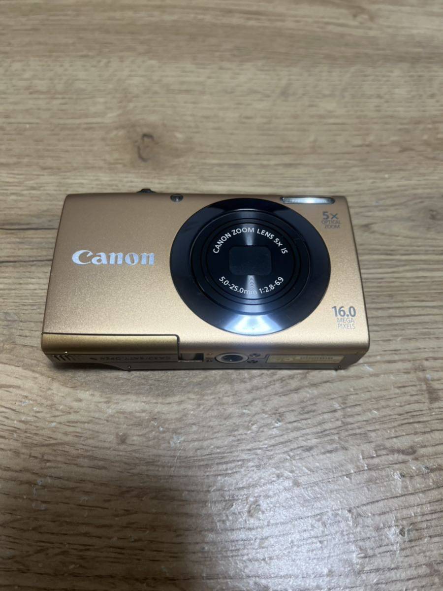 Yahoo!オークション - Canon PowerShot A3400 IS ゴールド 動作未確認