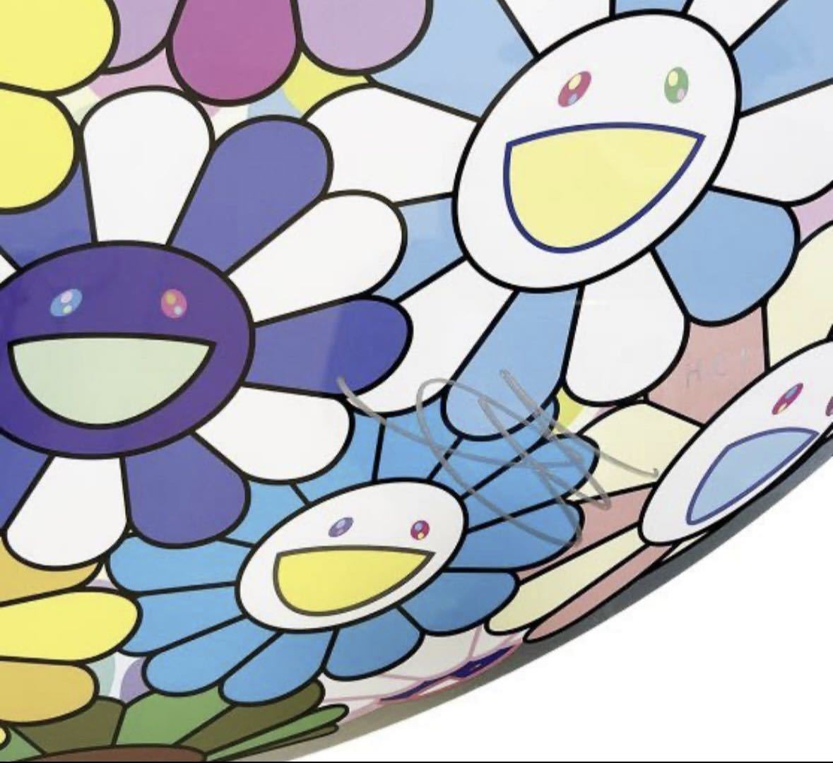 村上隆 ポスター お花畑の中に顔をうずめる フラワーボール ED300