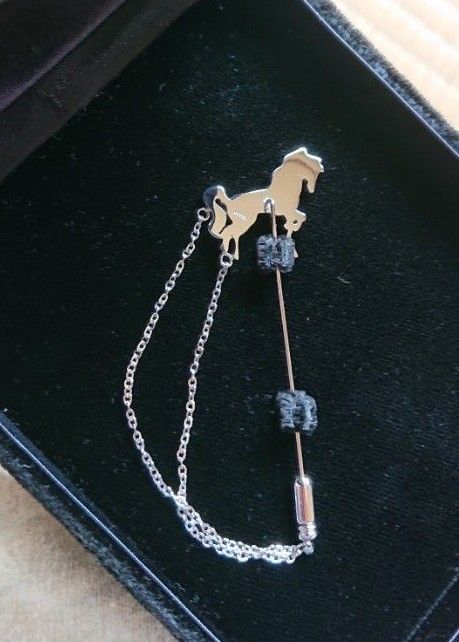 新品未使用】pt 900 プラチナブローチ 日本馬主協会連合会 非売品